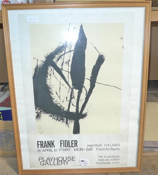 Framed Frank Fiddler poster(-)